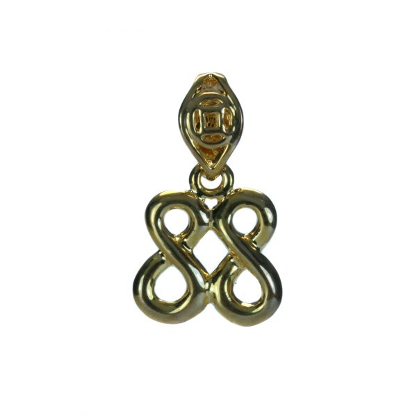 18K Plated Gold 88 Pendant