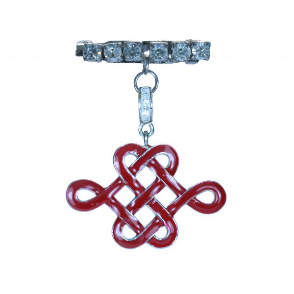 Mystic Knot Brooch (Red)