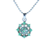 Lotus Pendant (Green Peridot)