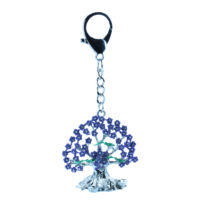 Purple "Ngan Chi" Wealth Tree Keychain