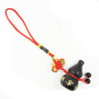 Black Obsidian Wu Lou Charm with Mantra