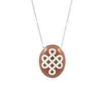Mystic Knot Pendant - Enamal (Oval)