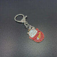 Lucky Wealth Cat Keychain