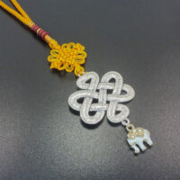 Mystic Knot with Elephant Charm