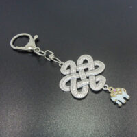 Mystic Knot with Elephant Keychain