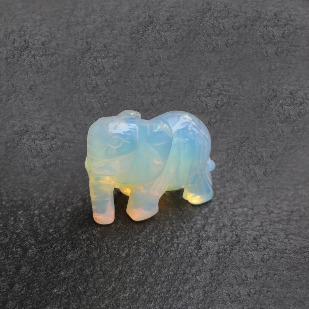 opal elephant statue