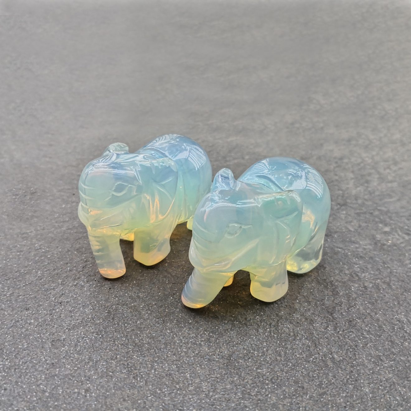 opal elephant statue