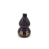 Black Obsidian Wu Lou with Mantra