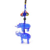 Blue Crystalite Rhino & Elephant Charm