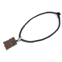 Brown Jade Mystic Knot Pendant