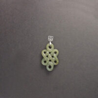 Enhanced Mystic Knot Pendant - Jade (Greenish L)