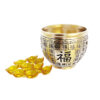 Fortune Wealth Bowl with Gold Ingots (Large - Fu)