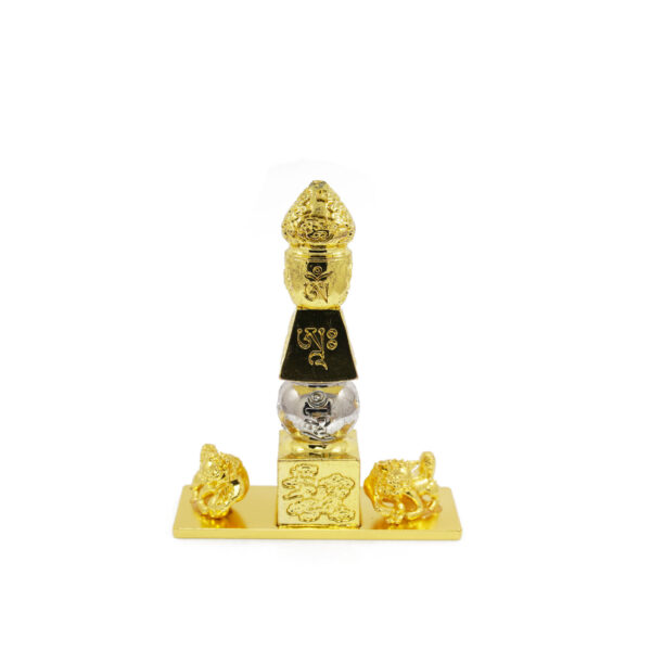 5 Element Pagoda with Fu Dogs (mini)