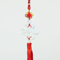 Jade Mystic Knot Charm (Large)