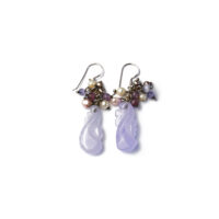 Purple Jade Earrings (Dangle)