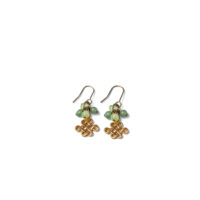 Gold Plated Mystic Knot Earrings (Dangle)