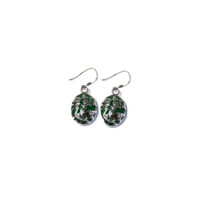 Green Jade Phoenix Earrings (Dangle)