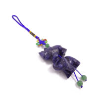 Blue Sodalite Rhino and Elephant Charm